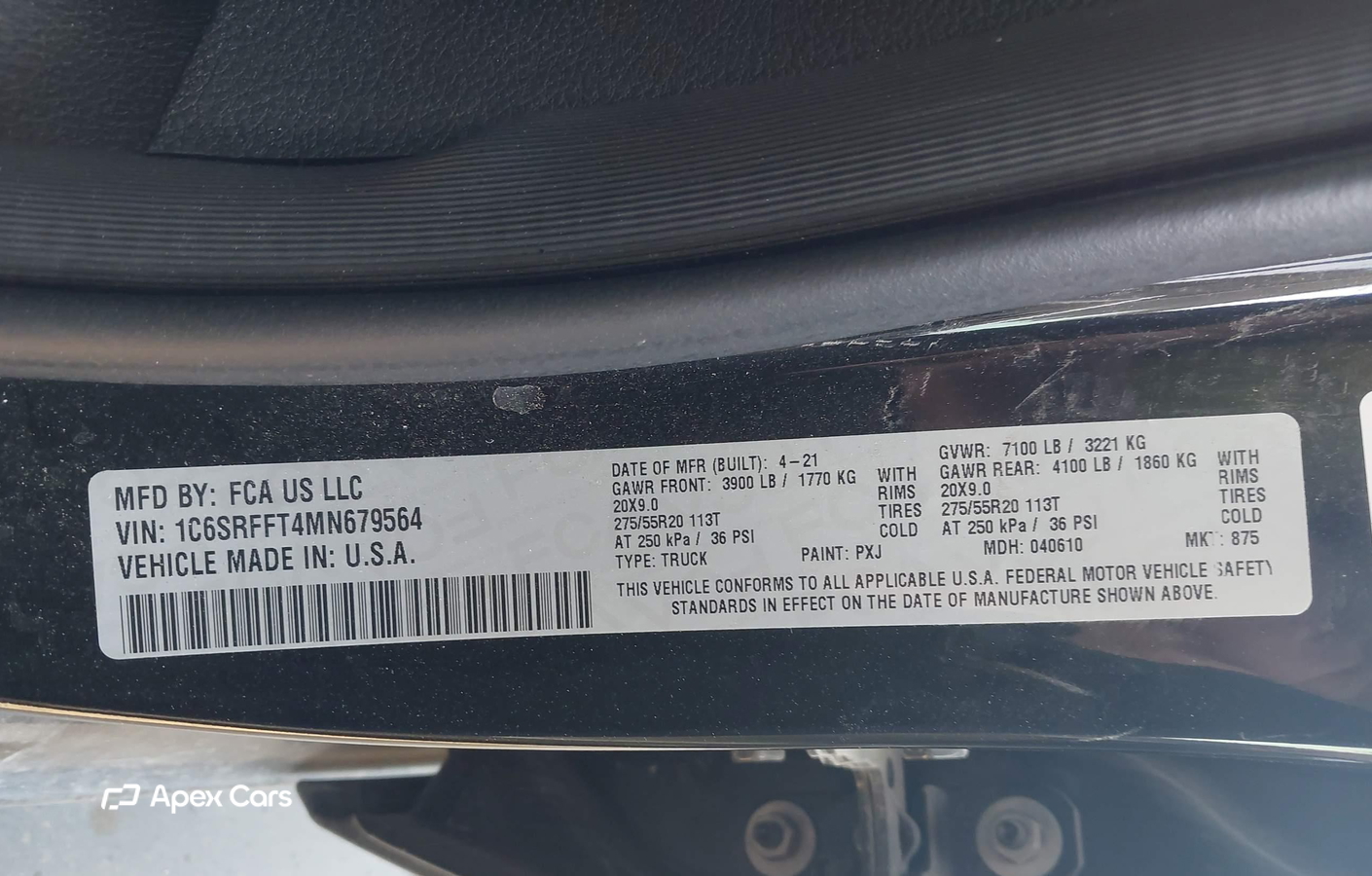 RAM 1500 2021