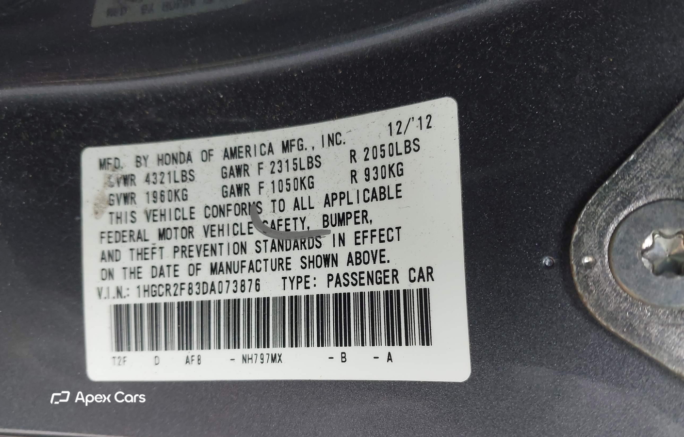 Honda Accord 2013