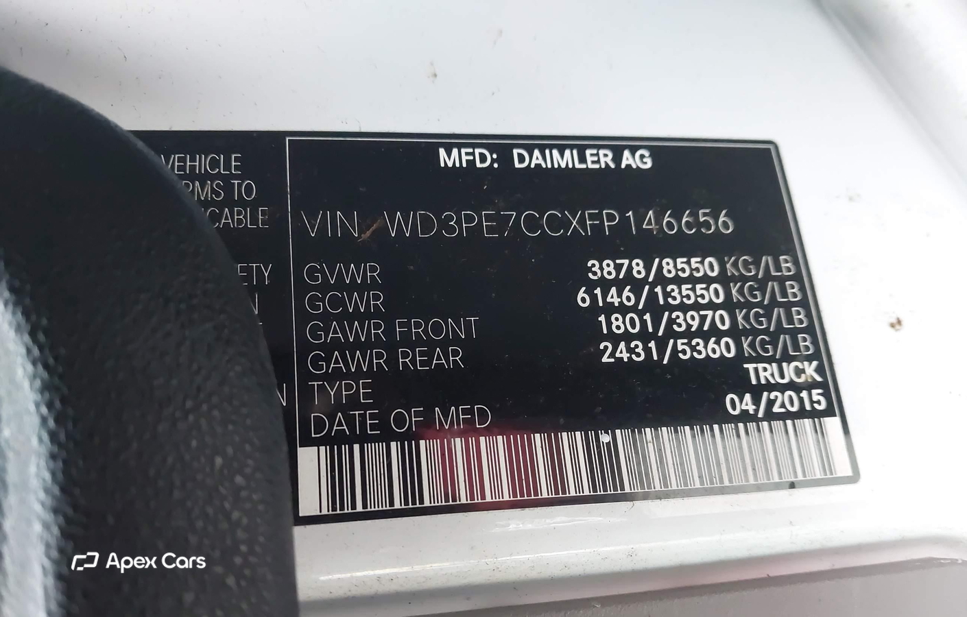 Mercedes-Benz Sprinter 2015