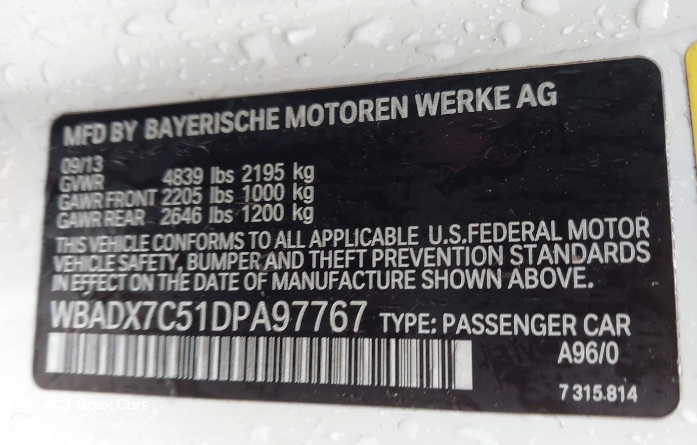 BMW Series 3 2013