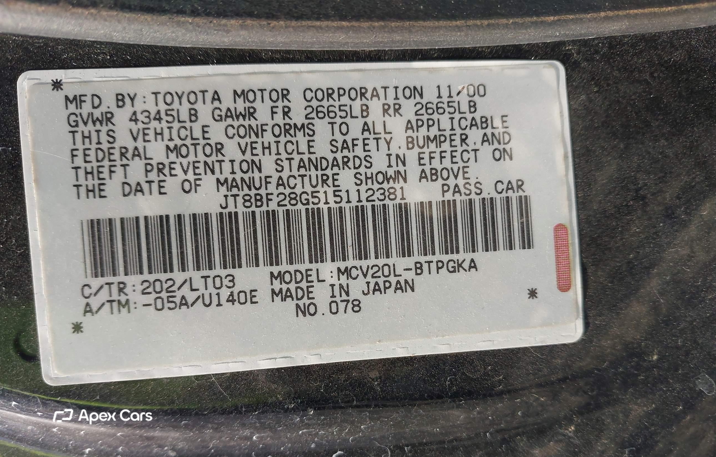 Lexus ES 2001