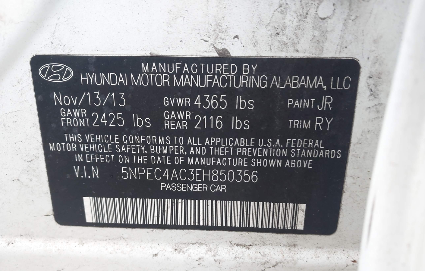 Hyundai Sonata 2014