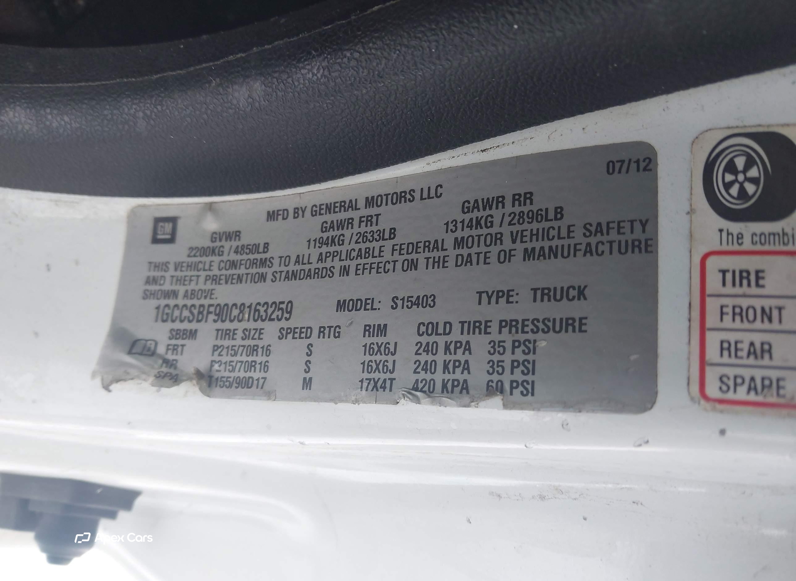 Chevrolet Colorado 2012