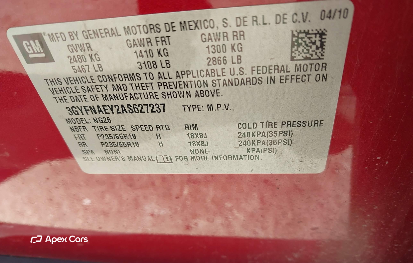 Cadillac SRX 2010