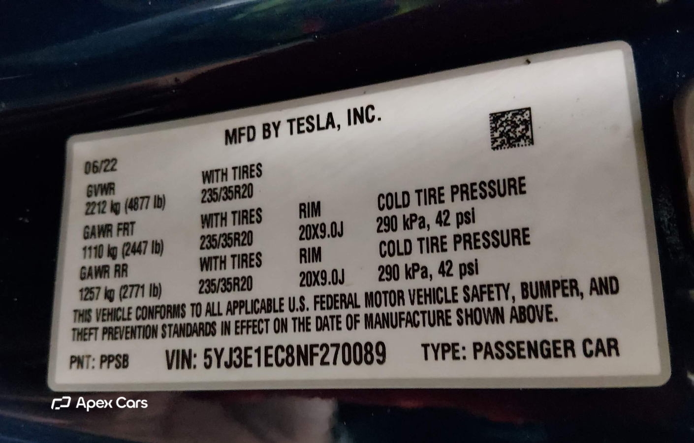 Tesla Model 3 2022