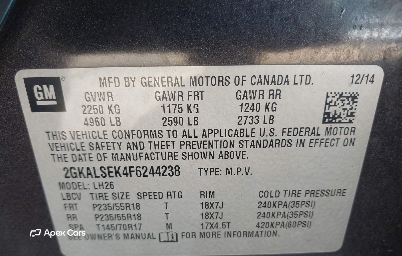 GMC Terrain 2015