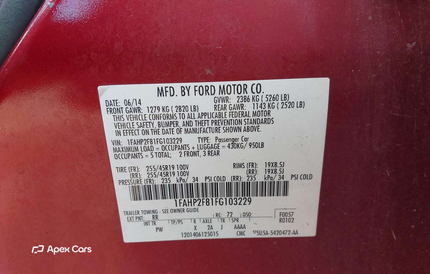 Ford Taurus 2015