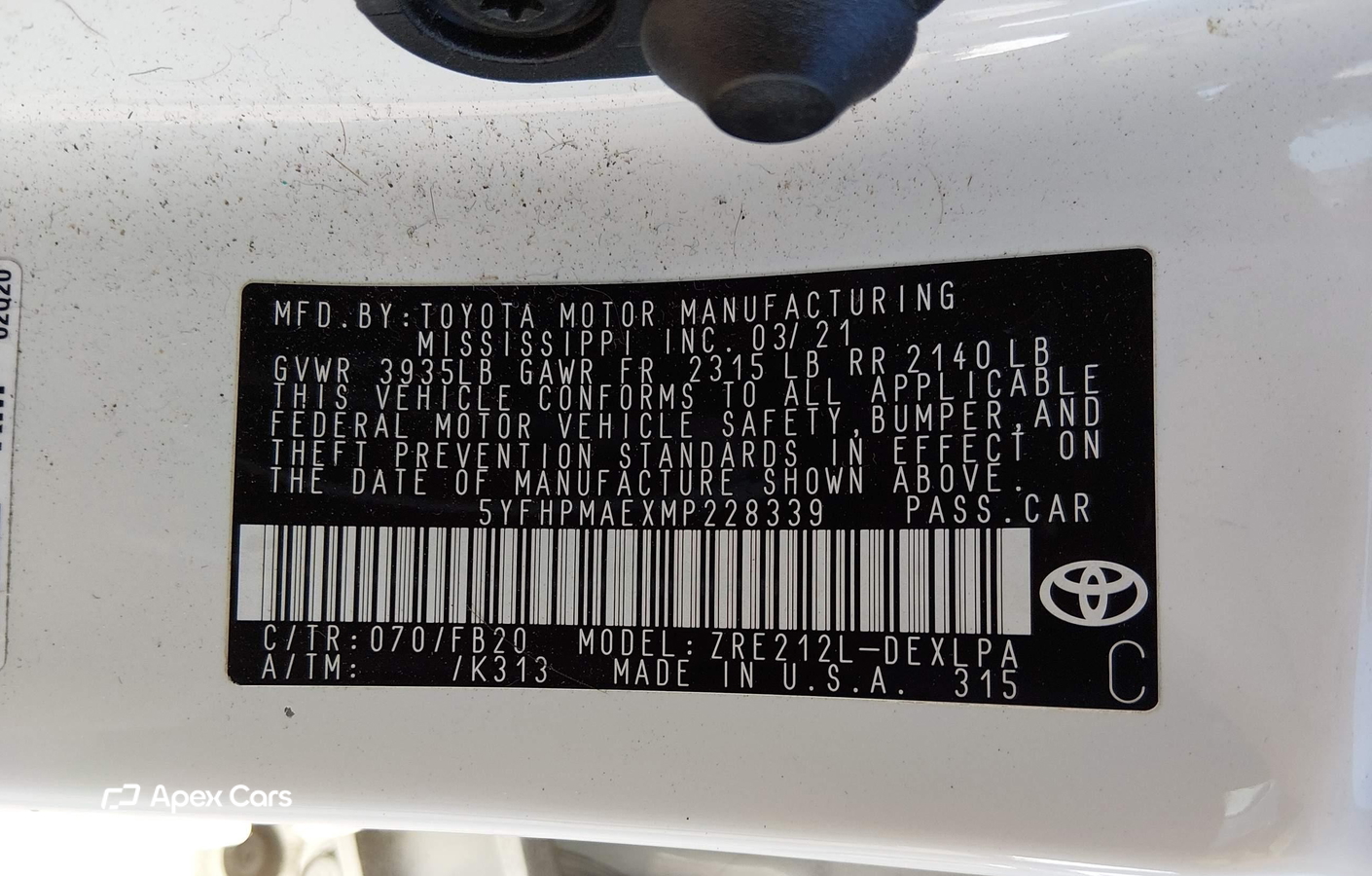 Toyota Corolla 2021
