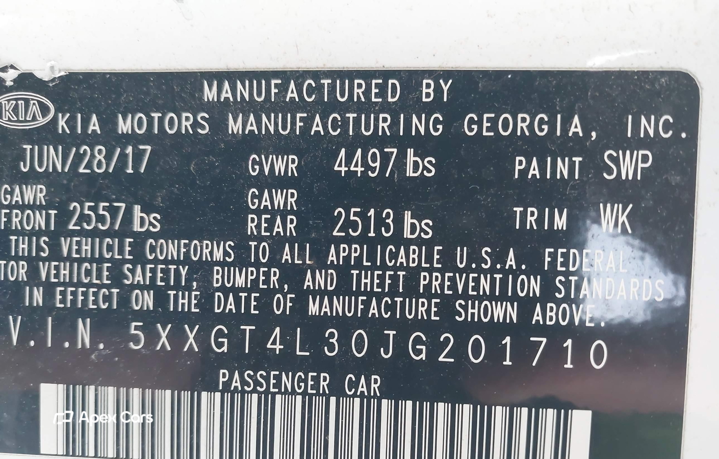 Kia Optima 2018