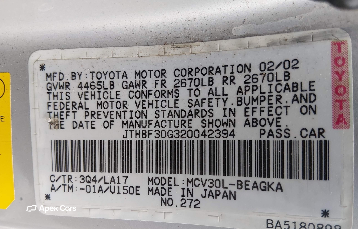 Lexus ES 2002