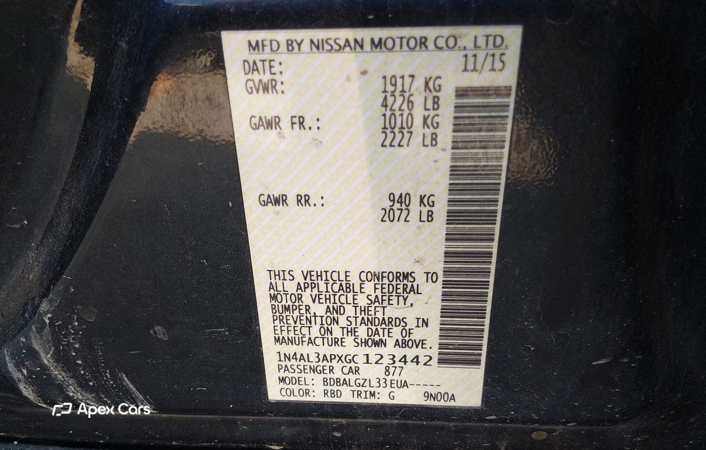 Nissan Altima 2016