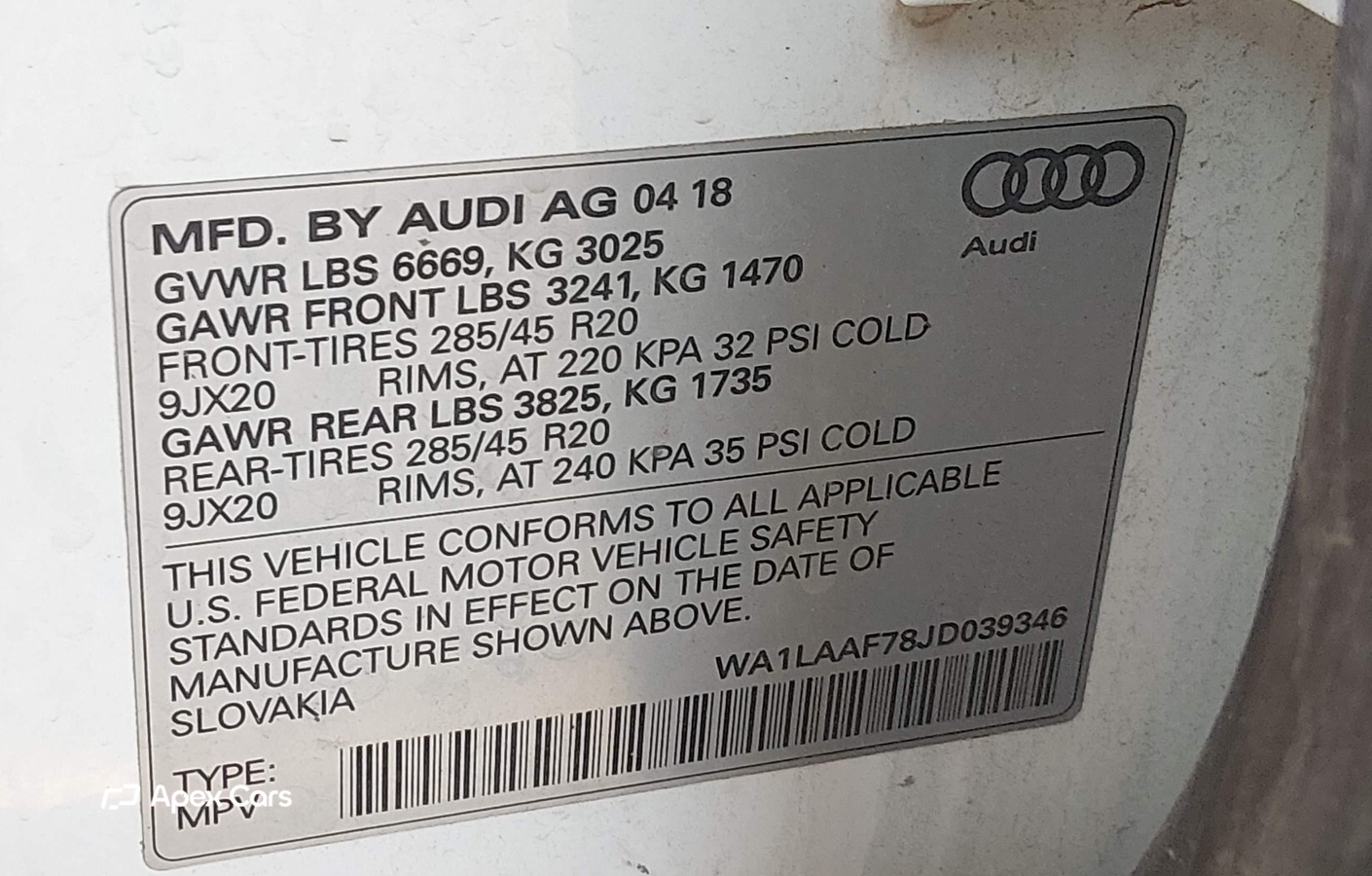 Audi Q7 2018