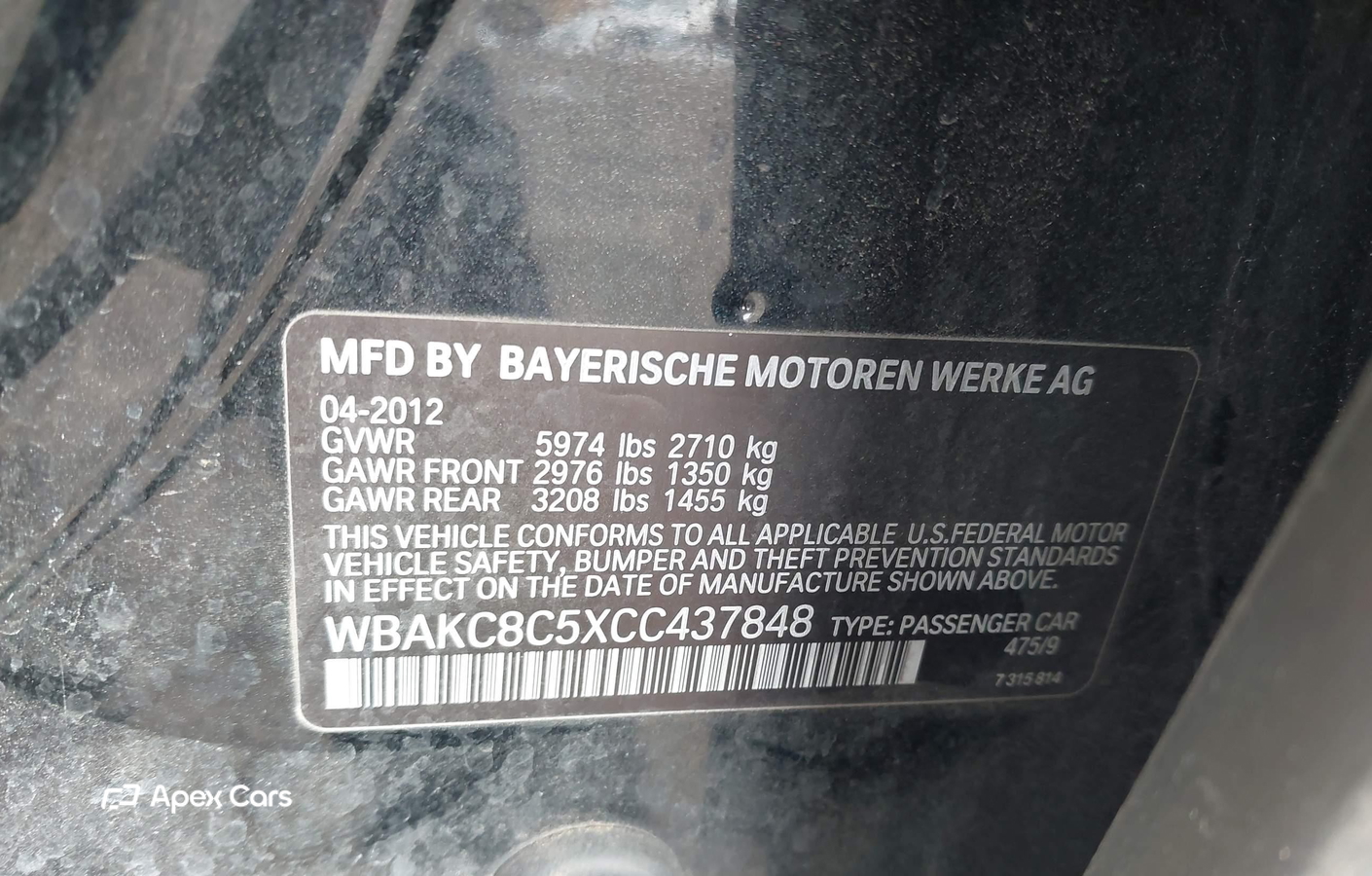 BMW Series 7 2012