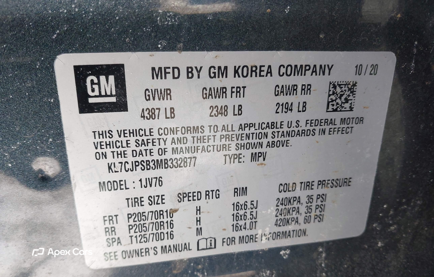 Chevrolet Trax 2021