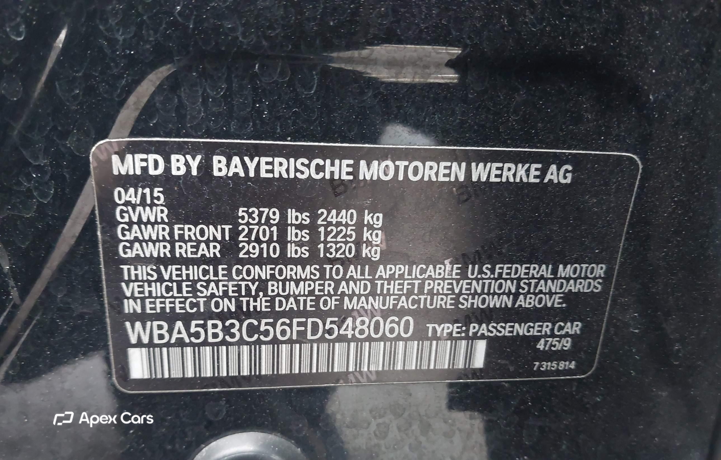 BMW Series 5 2015