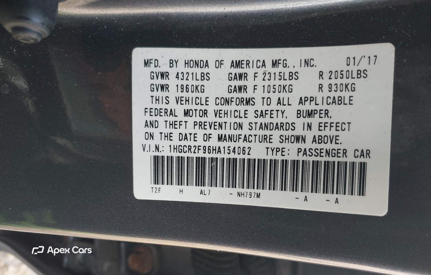Honda Accord 2017