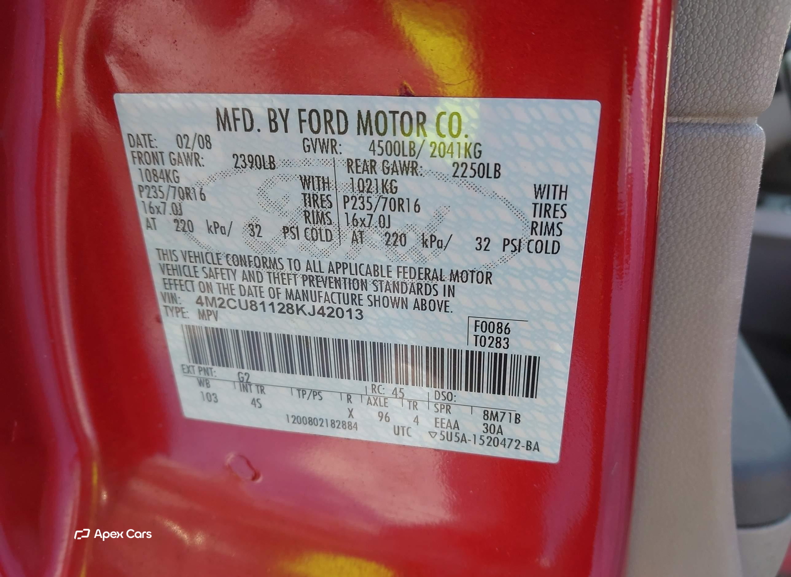 Mercury Mariner 2008