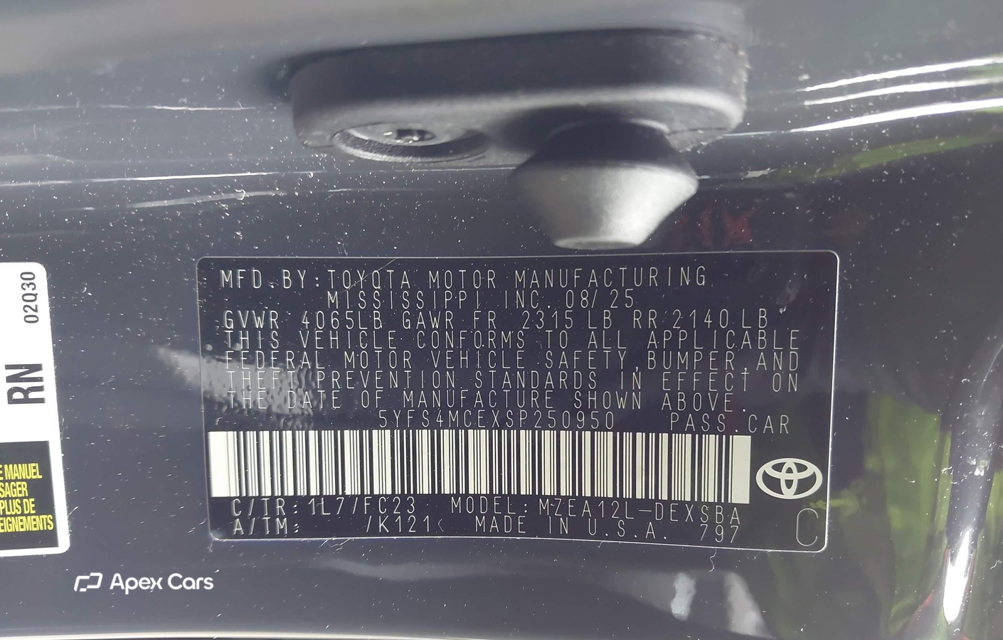 Toyota Corolla 2025