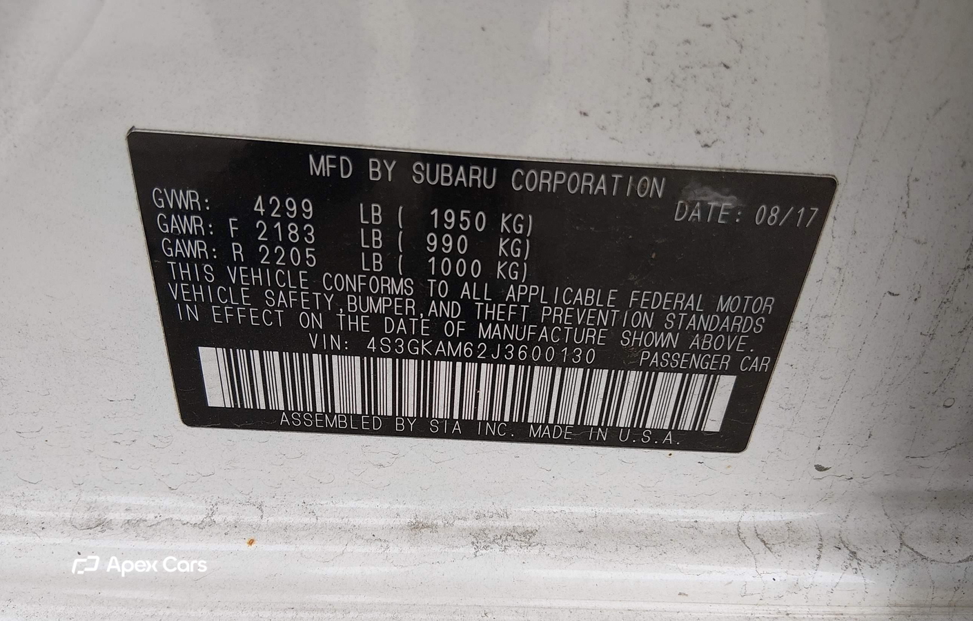Subaru Impreza 2018