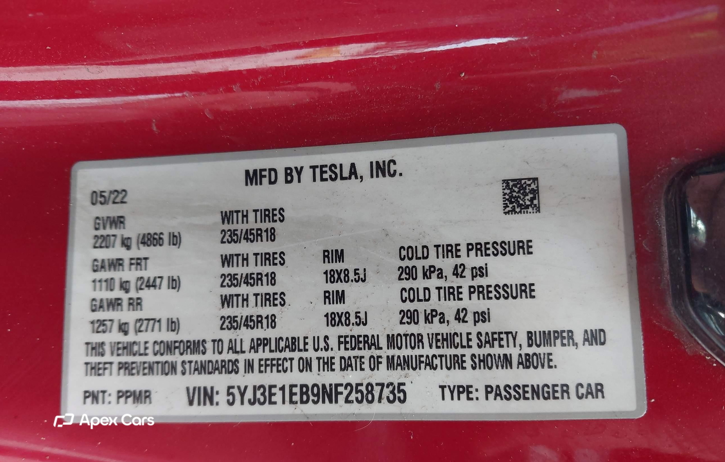 Tesla Model 3 2022