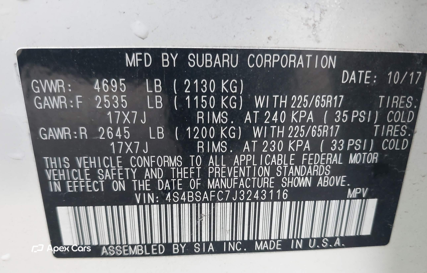 Subaru Outback 2018