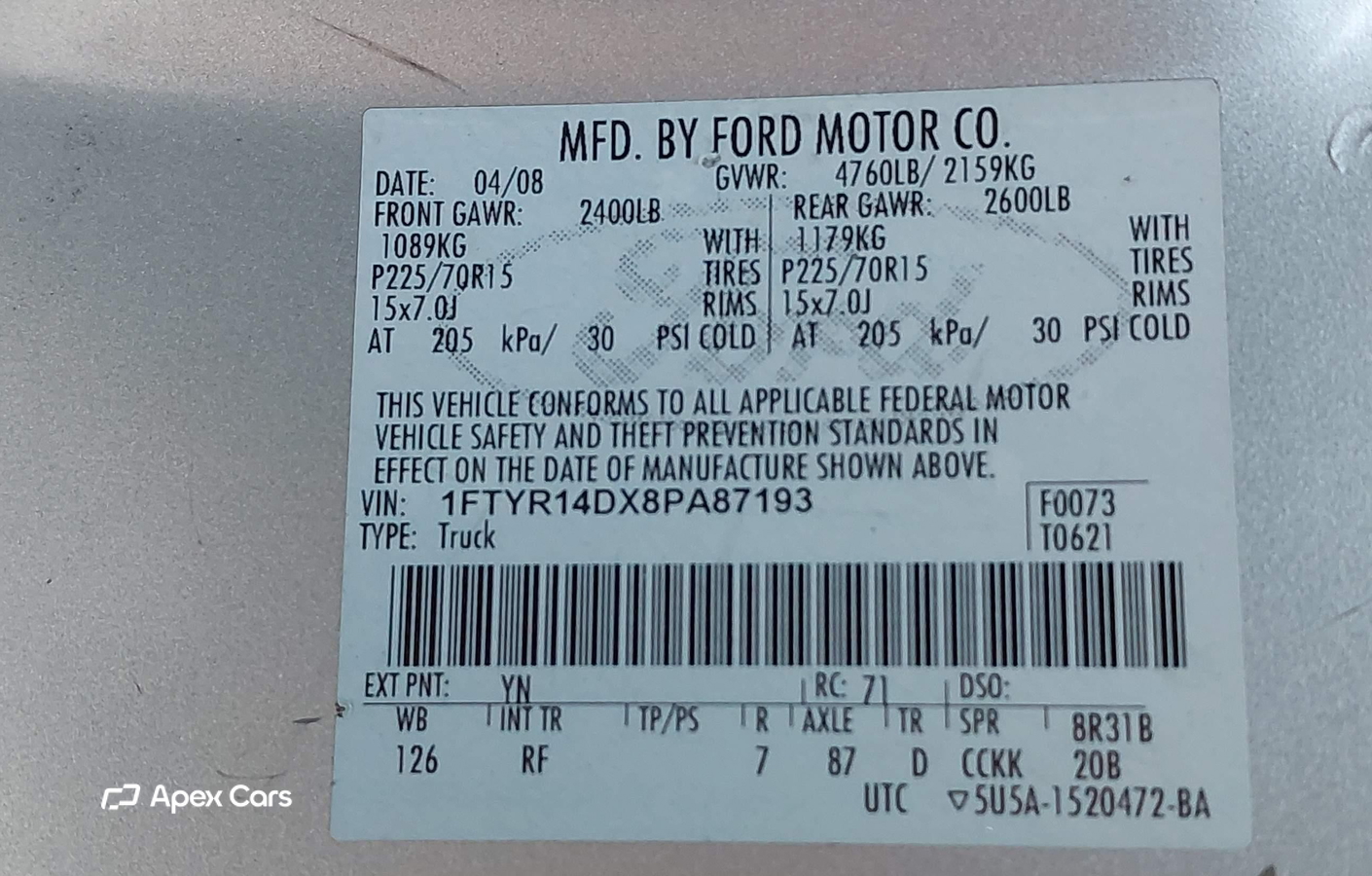 Ford Ranger 2008