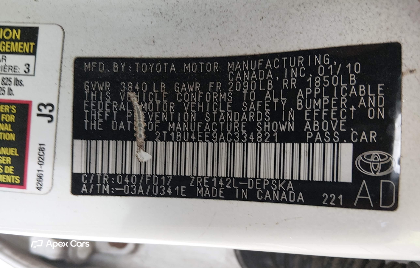 Toyota Corolla 2010