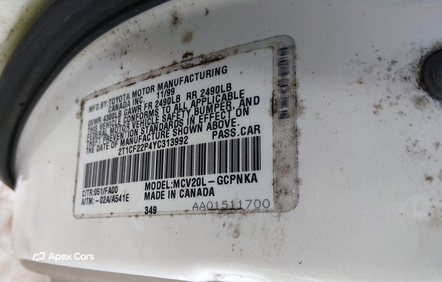 Toyota Camry Solara 2000