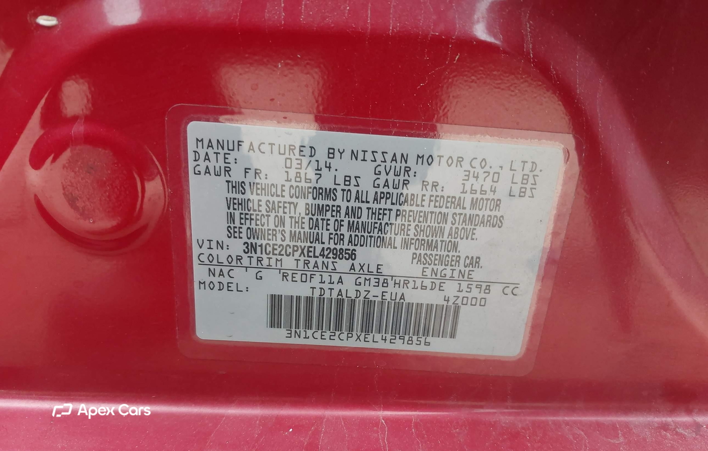 Nissan Versa 2014