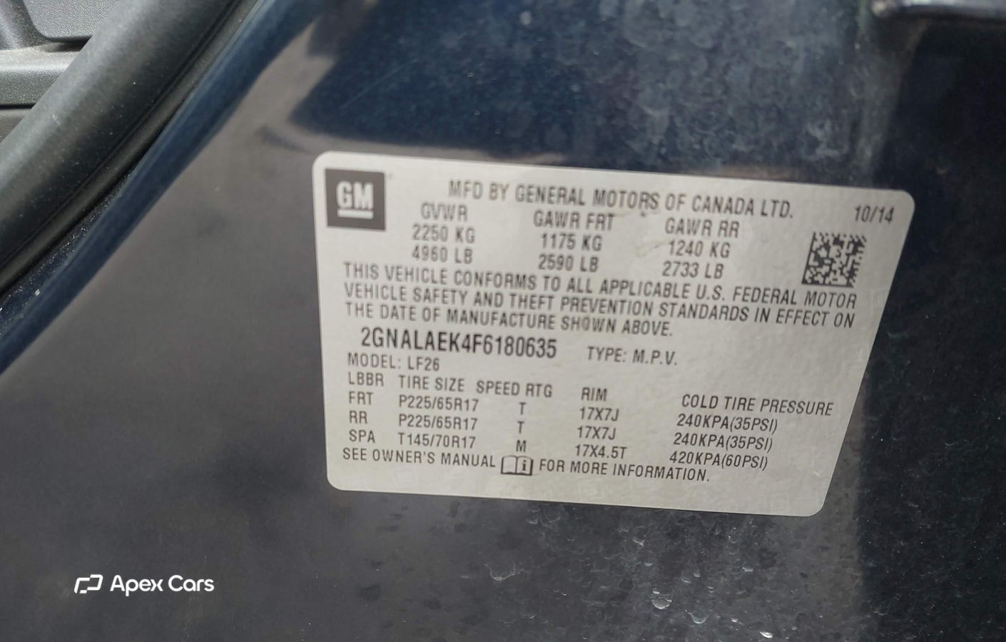 Chevrolet Equinox 2015