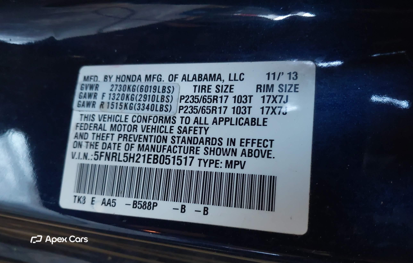 Honda Odyssey 2014