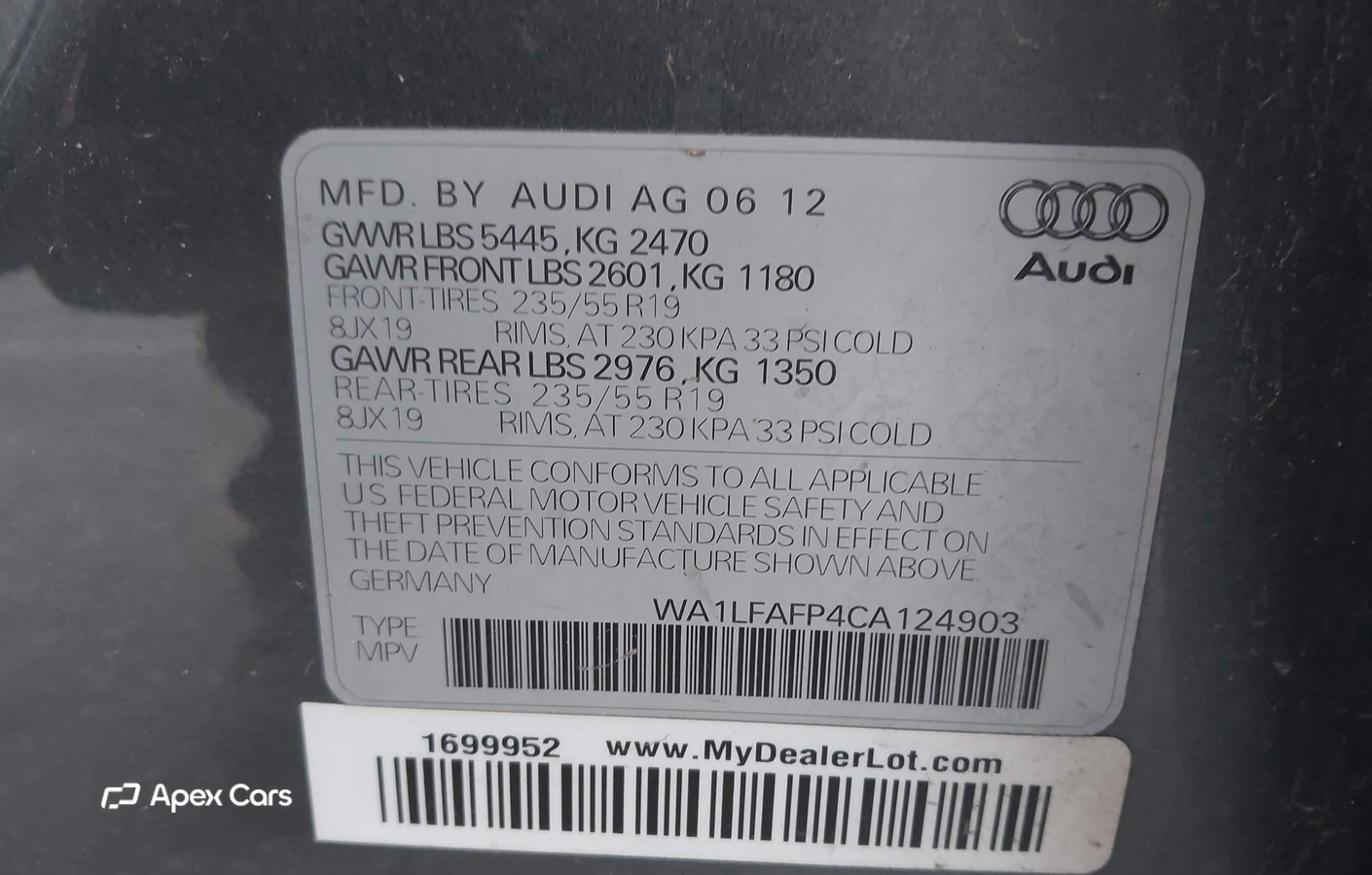 Audi Q5 2012