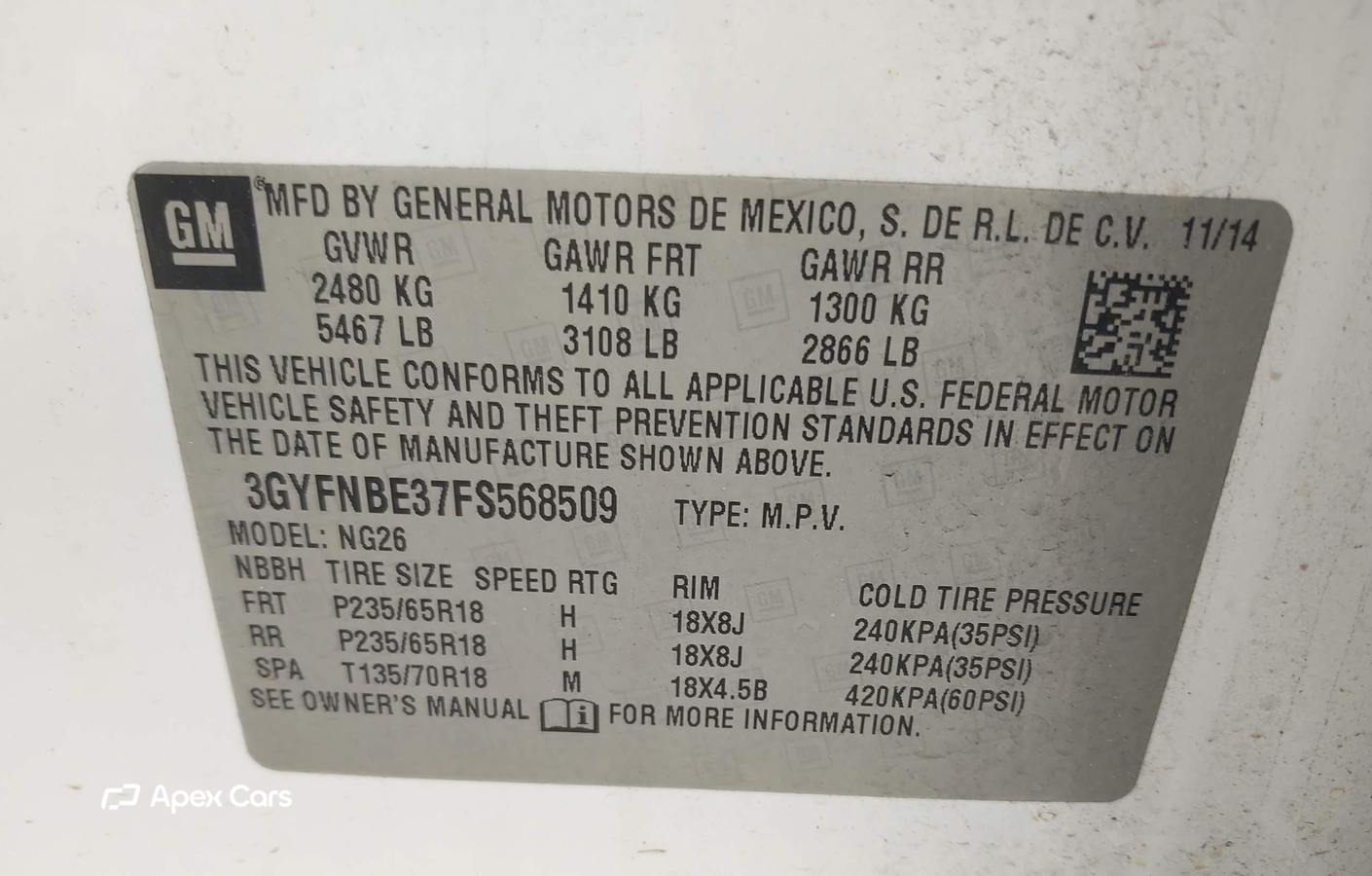 Cadillac SRX 2015