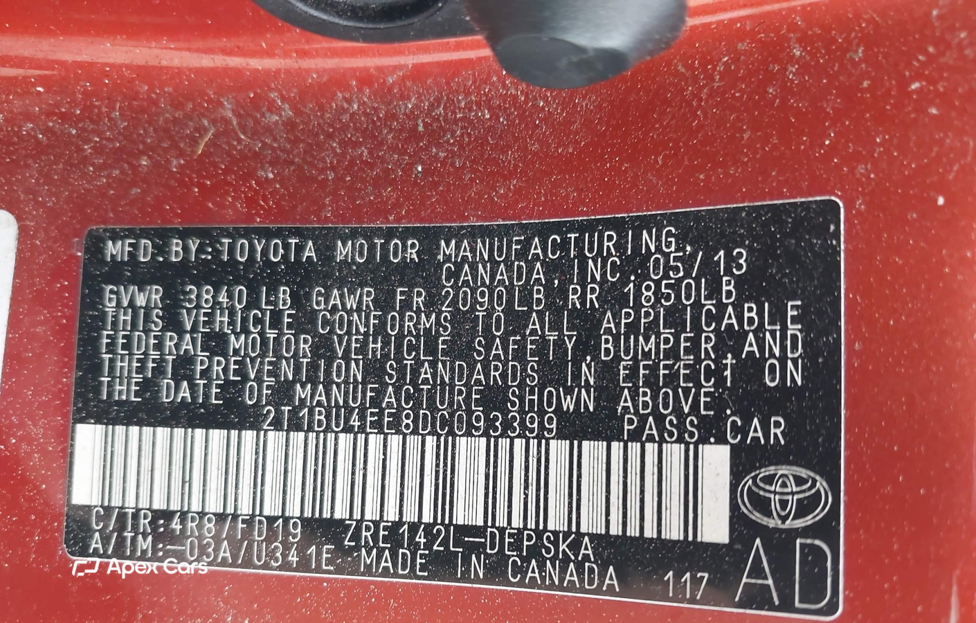 Toyota Corolla 2013