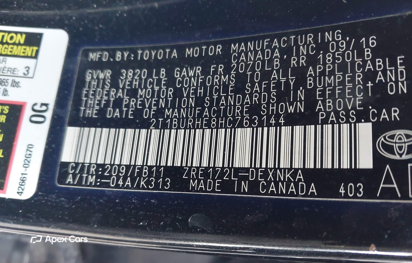 Toyota Corolla 2017