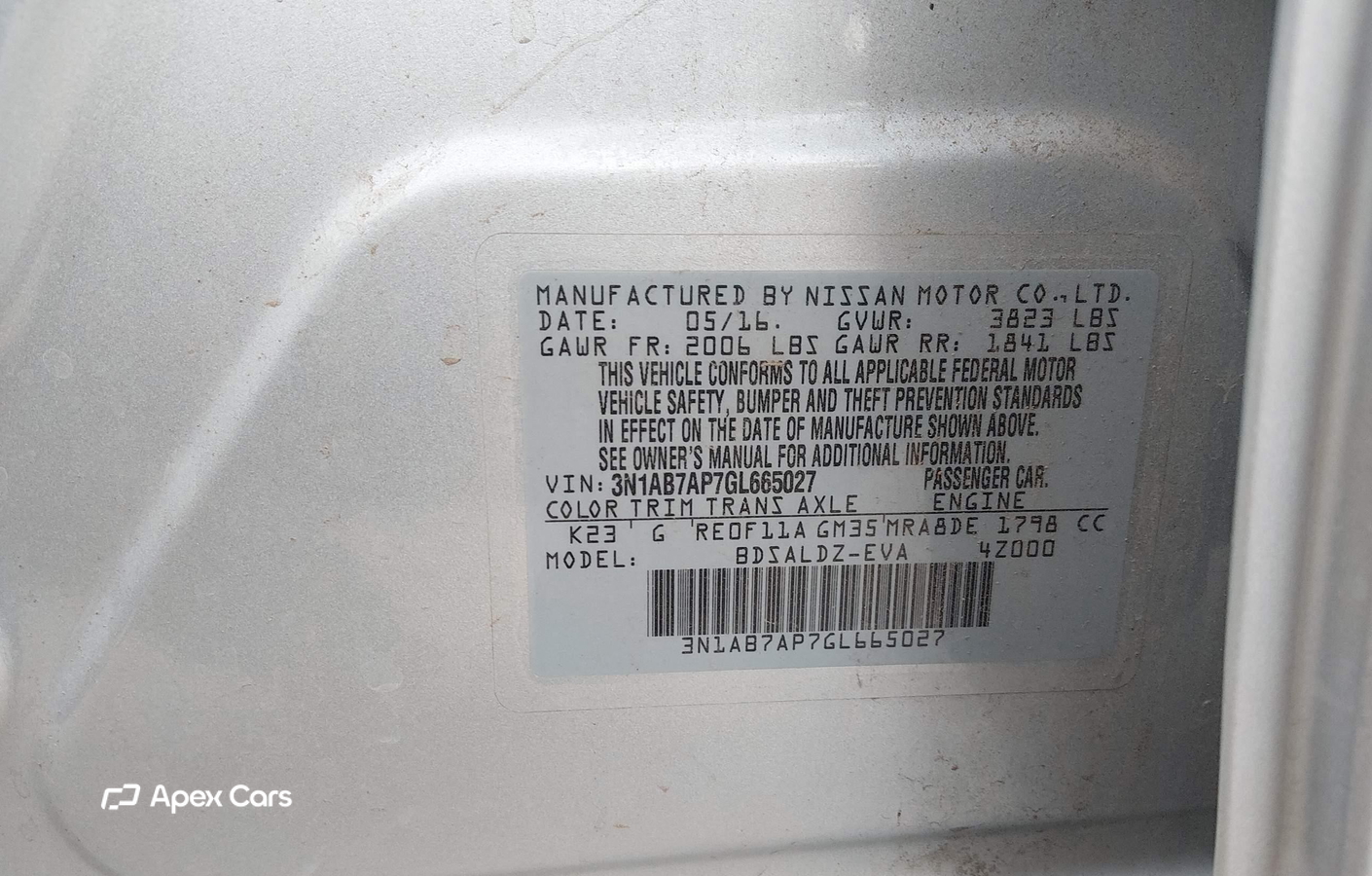Nissan Sentra 2016