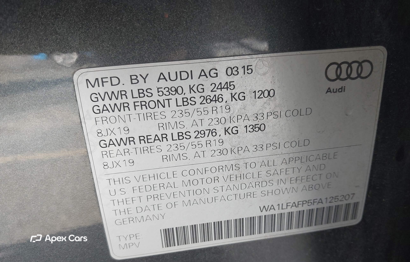 Audi Q5 2015