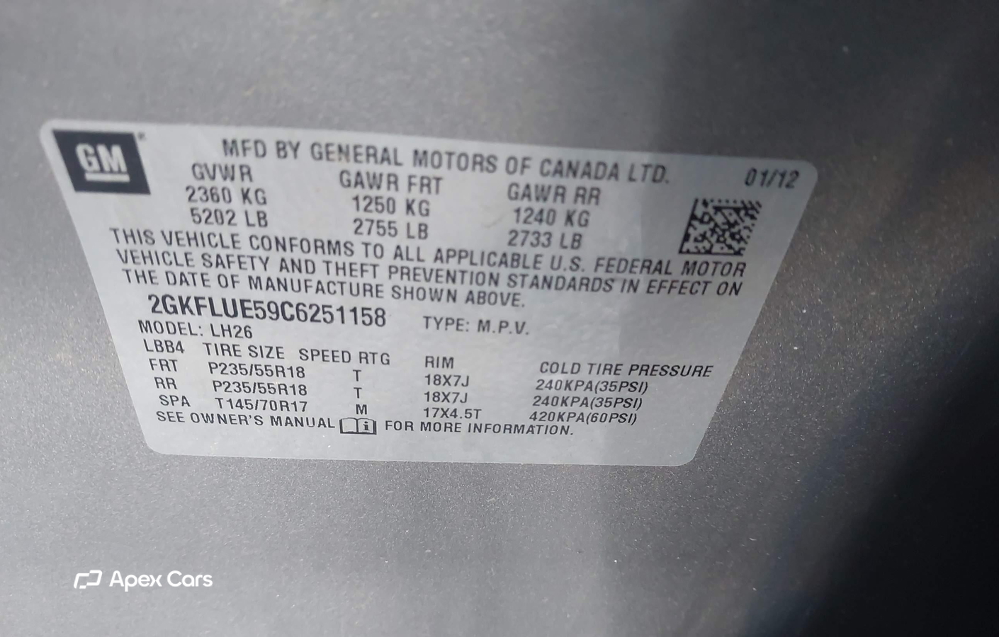 GMC Terrain 2012