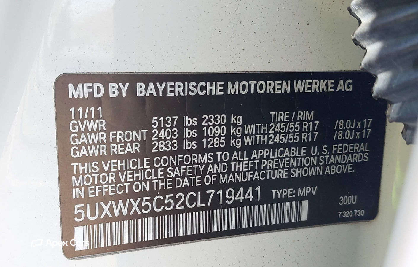 BMW X3 2012