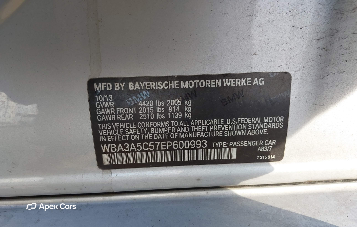 BMW Series 3 2014