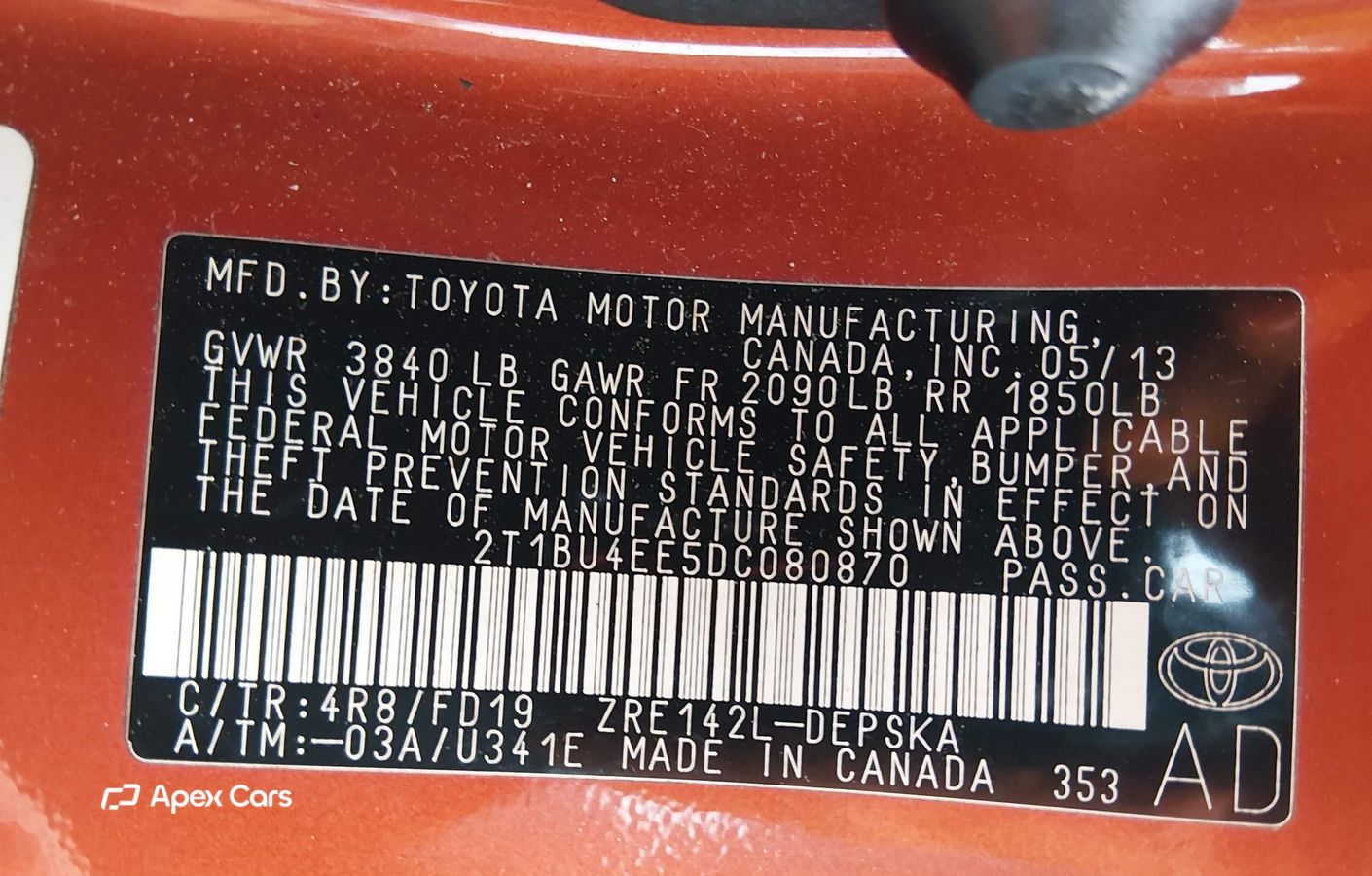 Toyota Corolla 2013