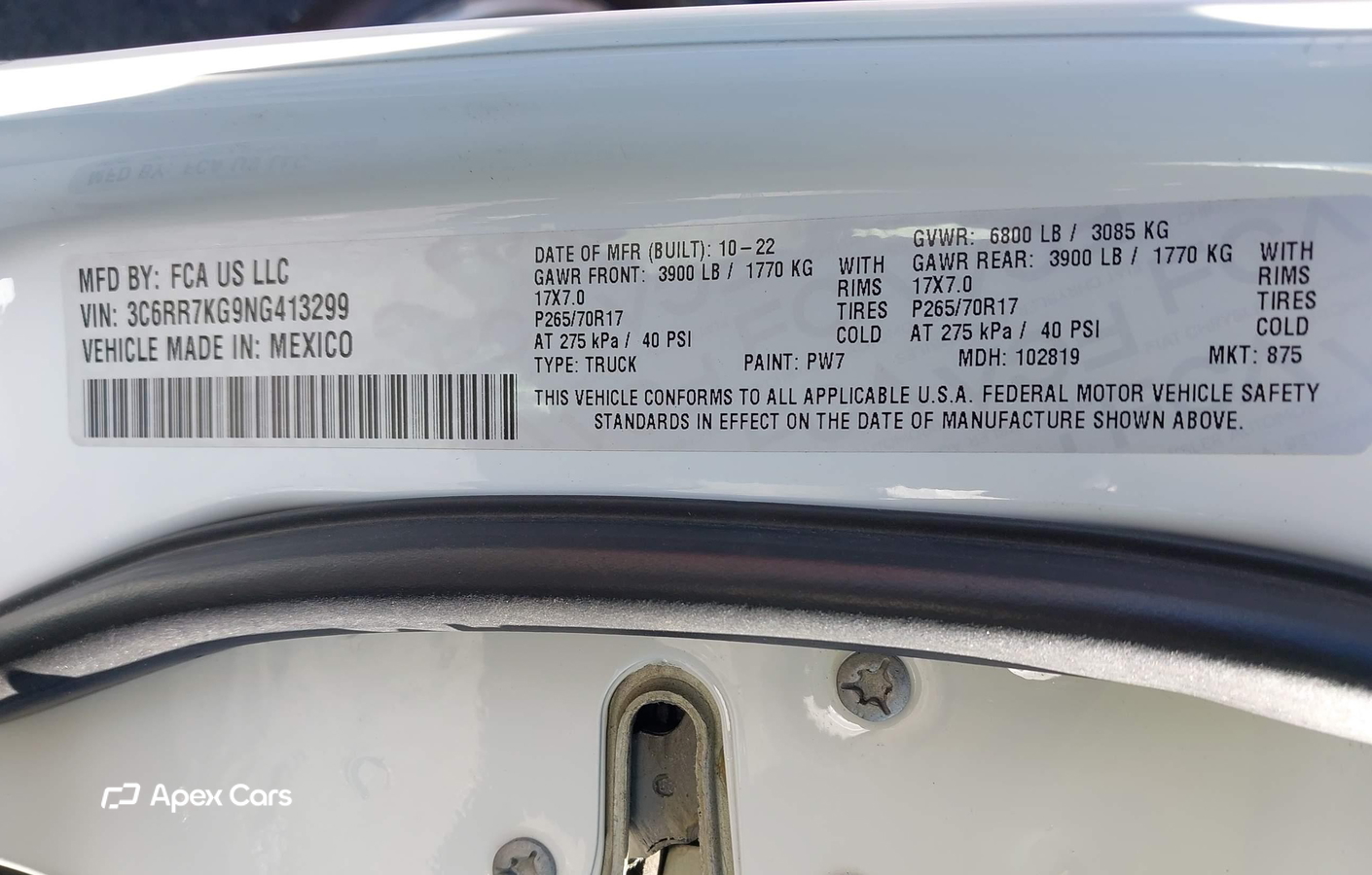 RAM 1500 2022