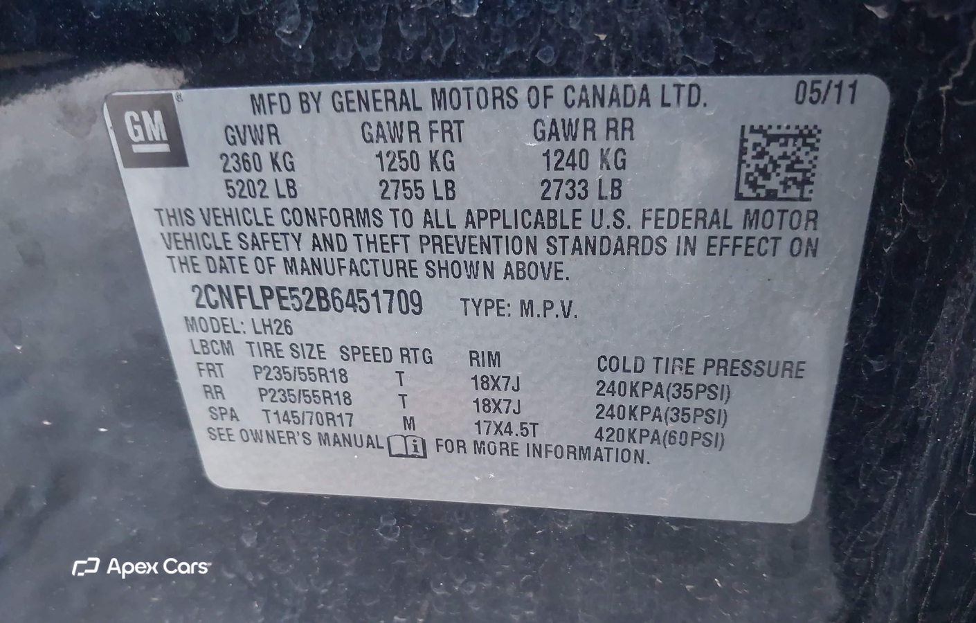 Chevrolet Equinox 2011