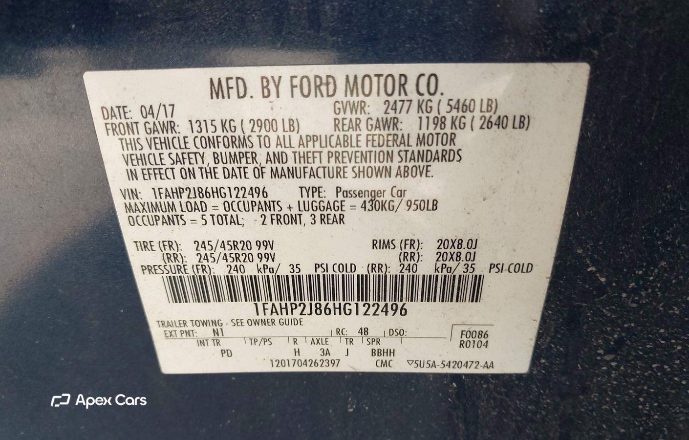 Ford Taurus 2017