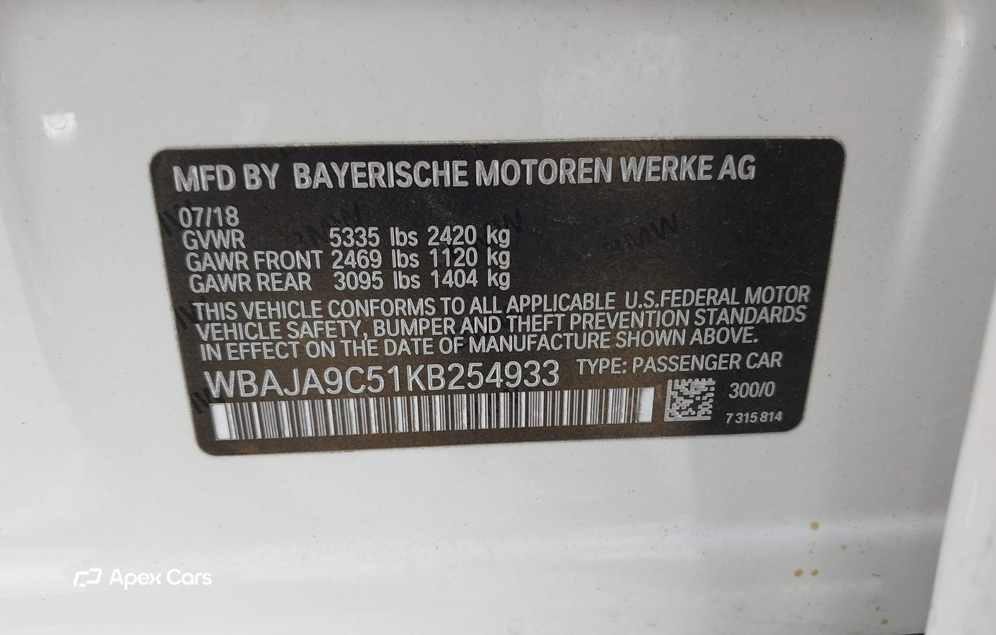 BMW Series 5 2019