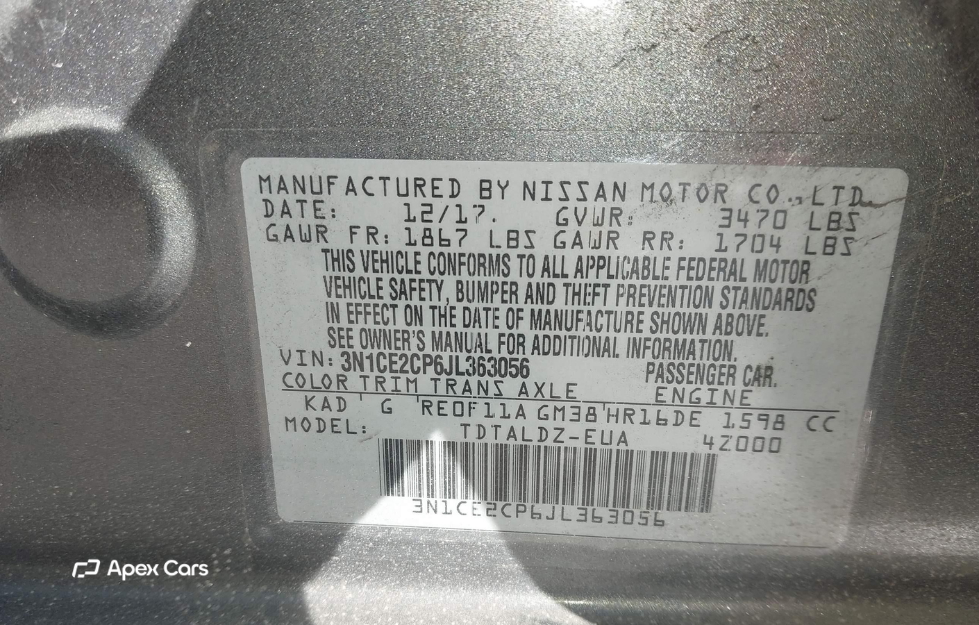 Nissan Versa 2018