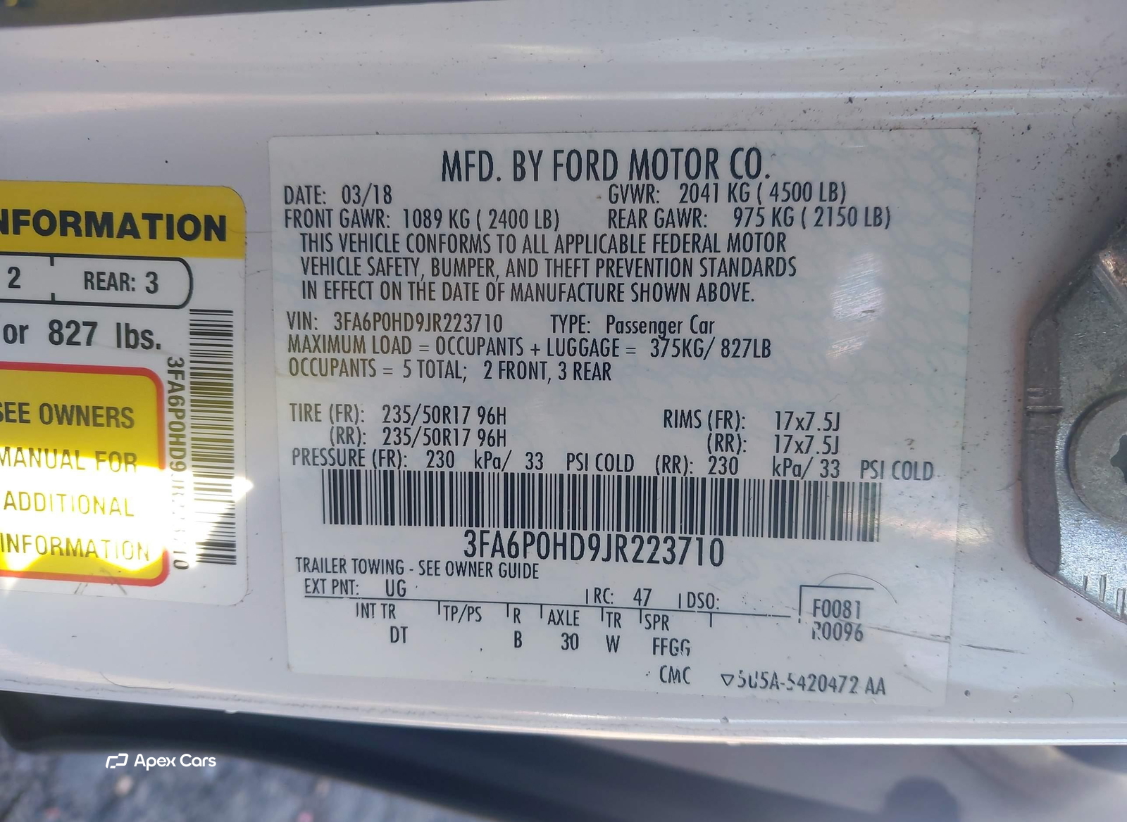 Ford Fusion 2018