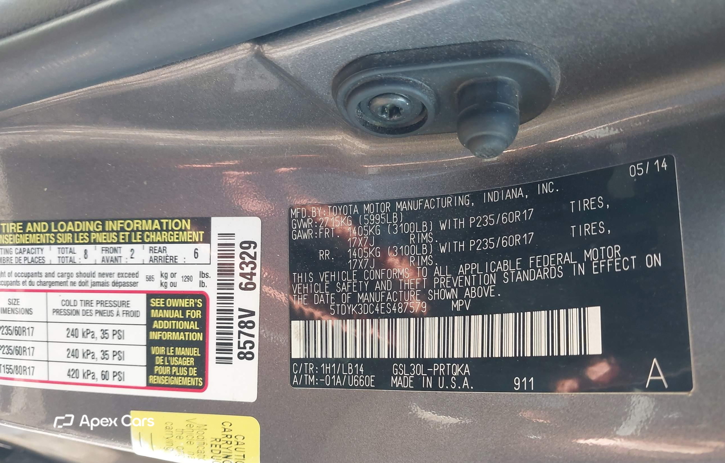 Toyota Sienna 2014