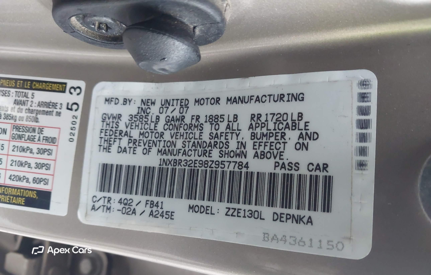 Toyota Corolla 2008