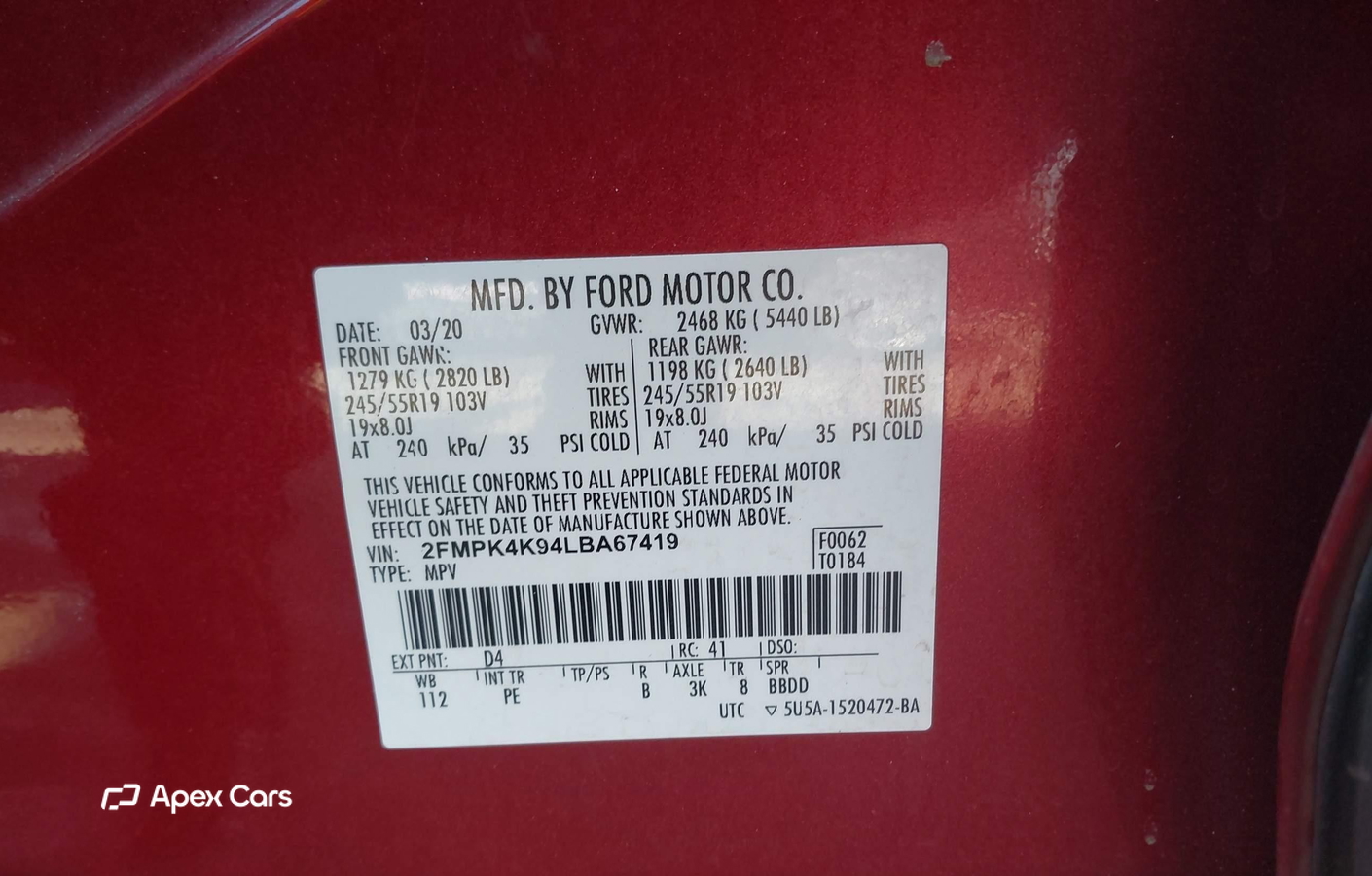 Ford Edge 2020